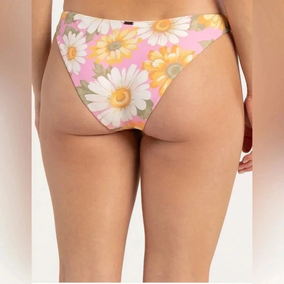 O’Neill Bikini 2 Piece Sunnyside Jupiter Top (M) Pink Floral Rocket Bottoms (S) - Picture 2 of 6